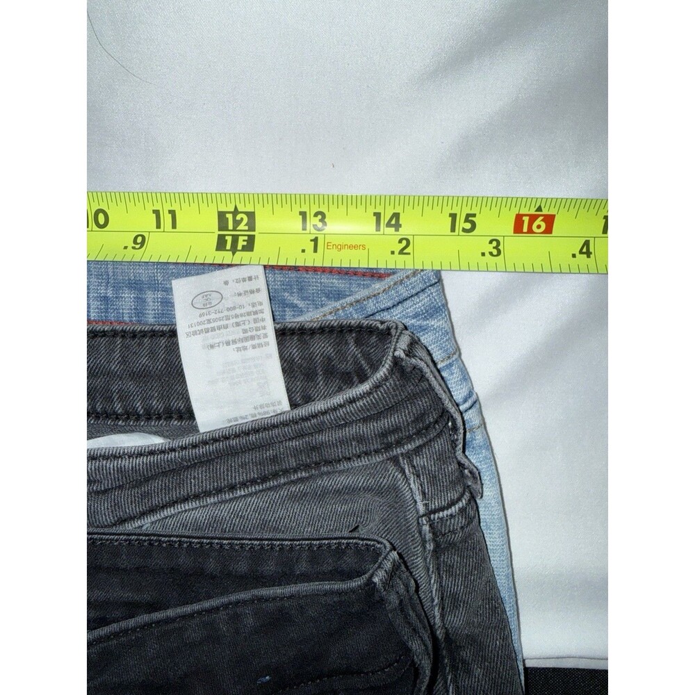 Lot 3 Women’s Jeans Hollister IT Jeans Size 7/8 13 W31 Distressed Denim
